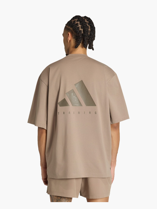 adidas PrimeLift Workout T-Shirt, Oversize Beige 168771 3