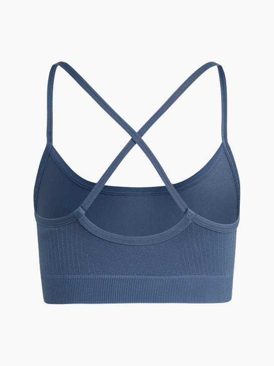 adidas Workout Essentials leicht stützender Strick-BH Blau 169458 2