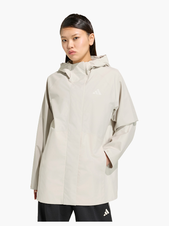 adidas ESSENTIALS RAIN PARKA Beige 168642 2