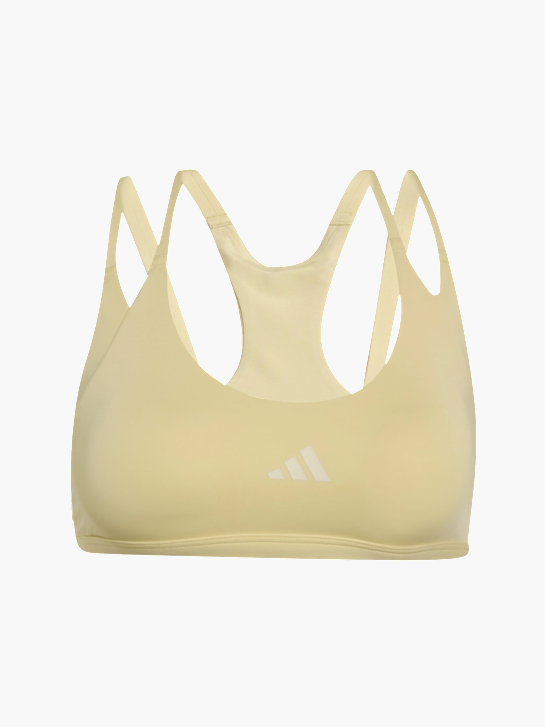 adidas Optime Workout Strappy Sport-BH, leicht stützend Gelb 169642 1