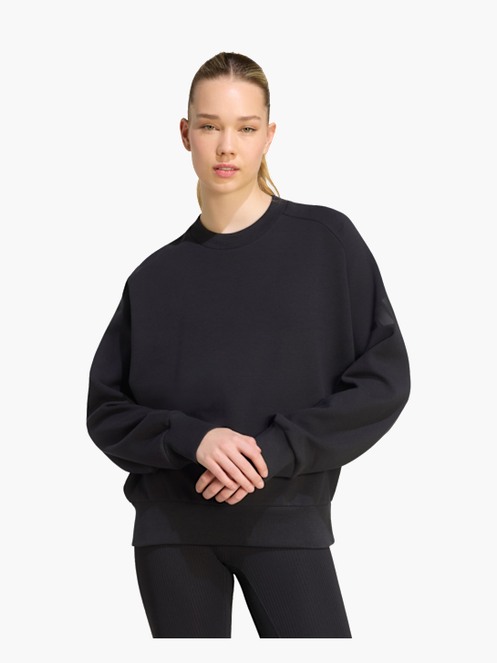 adidas SOFT LUX SWEATSHIRT, LOCKER GESCHNITTEN Schwarz 169518 2