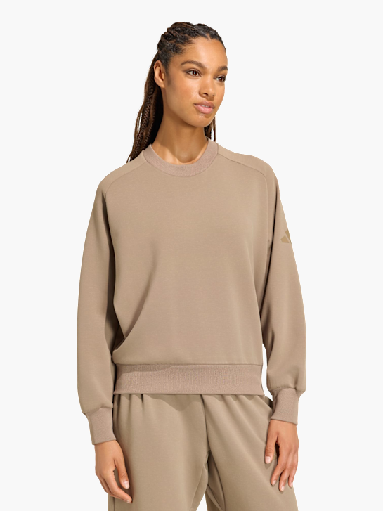 adidas SOFT LUX SWEATSHIRT, LOCKER GESCHNITTEN Beige 169519 2