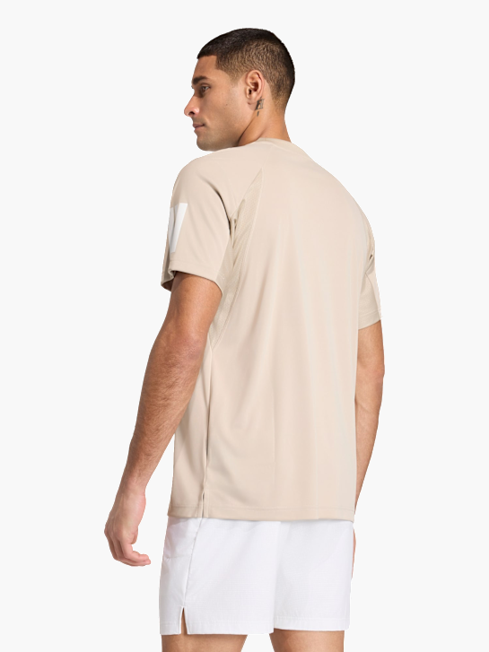 adidas Club Tennis CLIMACOOL 3-Streifen T-Shirt Beige 168862 3