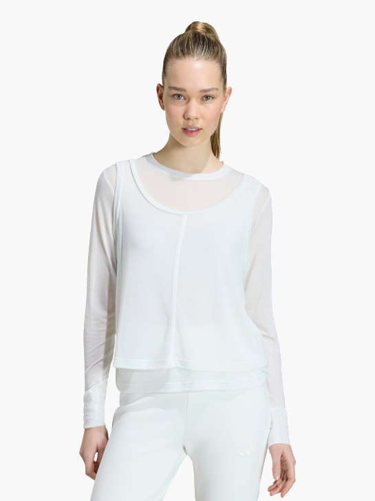 adidas SOFT LUX LONGSLEEVE, TRANSPARENT Weiß 168698 2