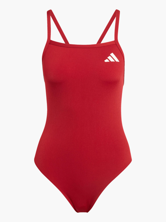 adidas Badeanzug mit dünnen Trägern und V-förmigem Rückendesign Rot 168774 1