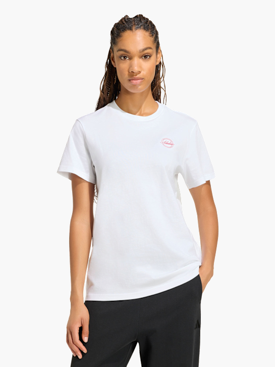 adidas TRAVEL GRAFIK T-SHIRT; LOCKER GESCHNITTEN Weiß 169533 2