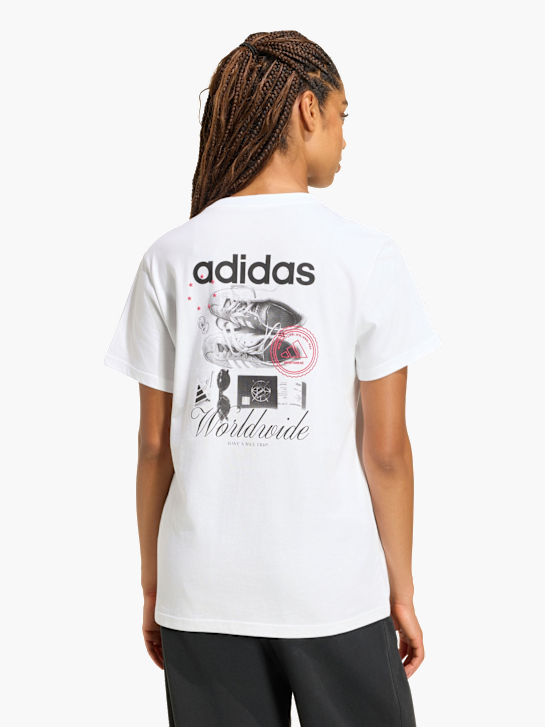 adidas TRAVEL GRAFIK T-SHIRT; LOCKER GESCHNITTEN Weiß 169533 3