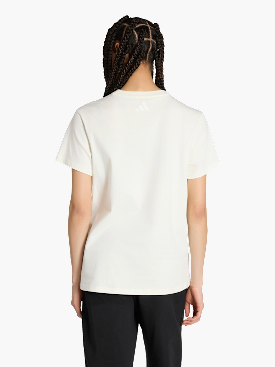 adidas LOCKER GESCHNITTENES FLORAL GRAFIK T-SHIRT 2 Weiß 168615 3