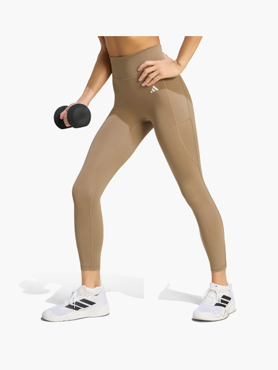 adidas Optime Essentials 7/8-Leggings, ohne Vordernaht Beige 168763 2