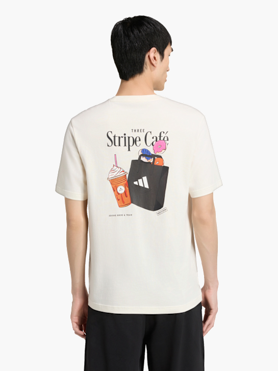 adidas COFFEE CAFE DONUT BAG GRAFIK T-SHIRT Weiß 169704 3
