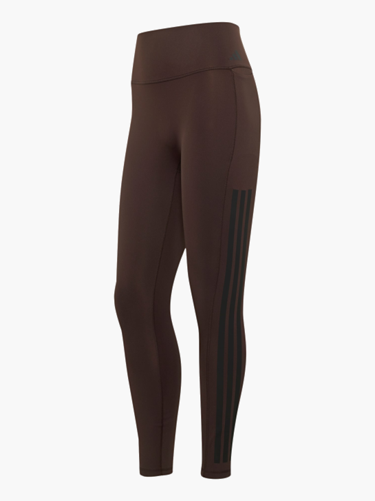 adidas Optime Workout 3-Streifen 7/8 Leggings Braun 168649 1
