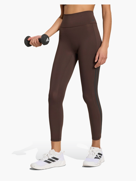 adidas Optime Workout 3-Streifen 7/8 Leggings Braun 168649 2