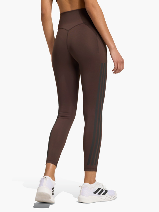 adidas Optime Workout 3-Streifen 7/8 Leggings Braun 168649 3