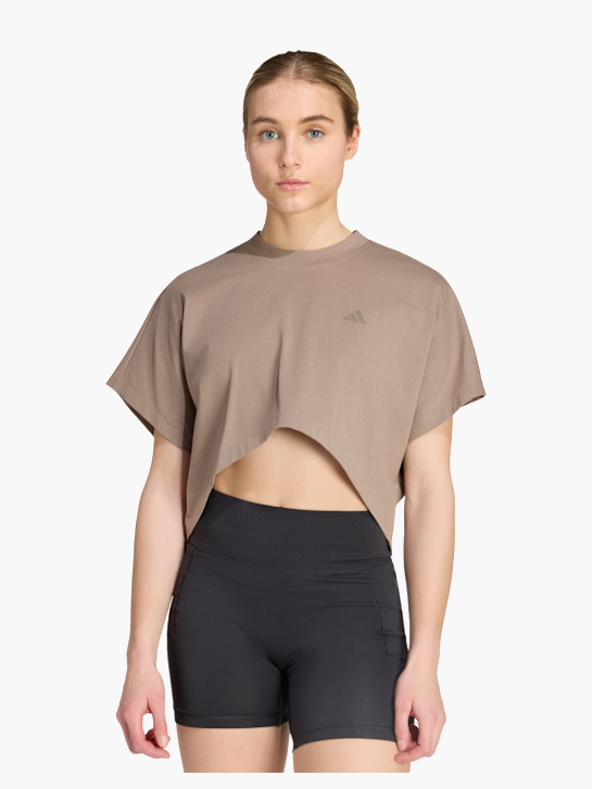 adidas PrimeLift Workout Grafik T-Shirt Beige 169529 2