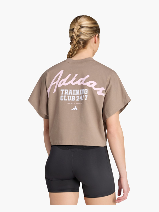 adidas PrimeLift Workout Grafik T-Shirt Beige 169529 3