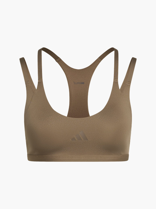 adidas Optime Workout Strappy Sport-BH, leicht stützend Beige 169645 1