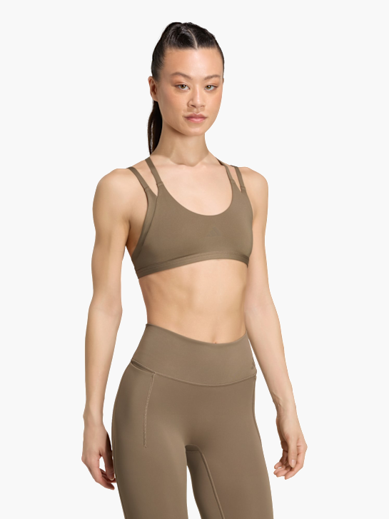 adidas Optime Workout Strappy Sport-BH, leicht stützend Beige 169645 3