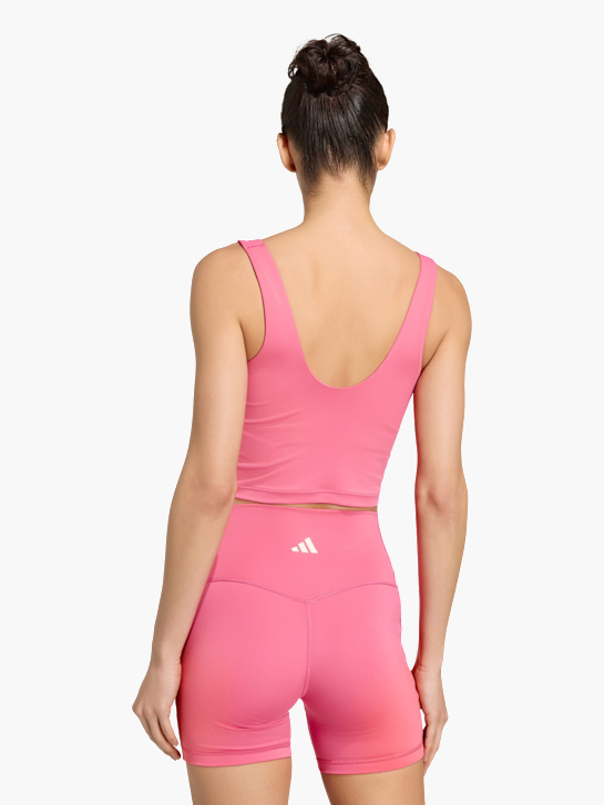 adidas 3-Streifen Studio All Me Tanktop, leicht stützend Pink 169467 3