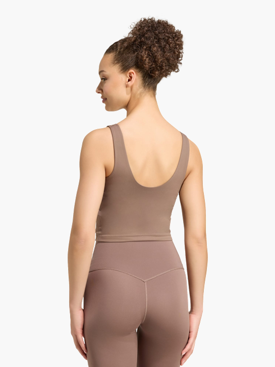 adidas 3-Streifen Studio All Me Tanktop, leicht stützend Braun 169469 3