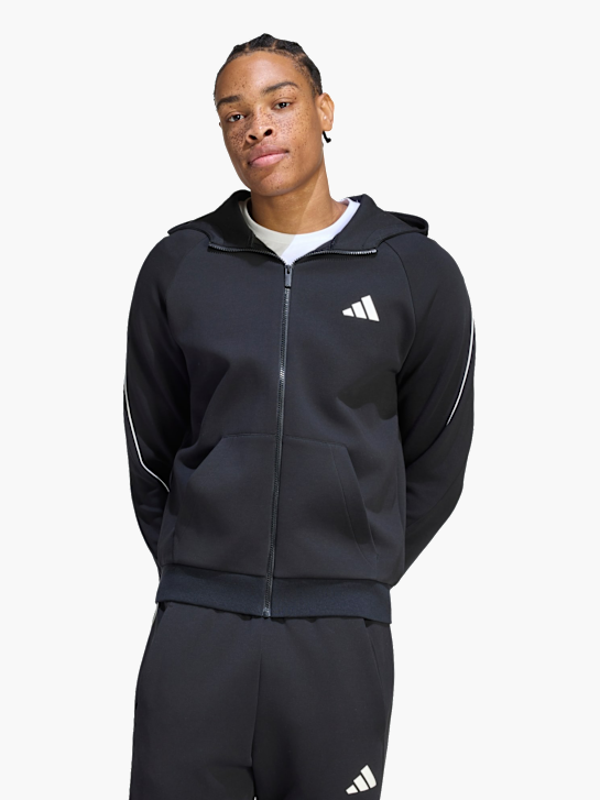 adidas STADIUM SMALL LOGO FULL-ZIP HOODIE Schwarz 169602 2