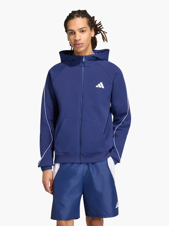 adidas STADIUM SMALL LOGO FULL-ZIP HOODIE Blau 169603 2