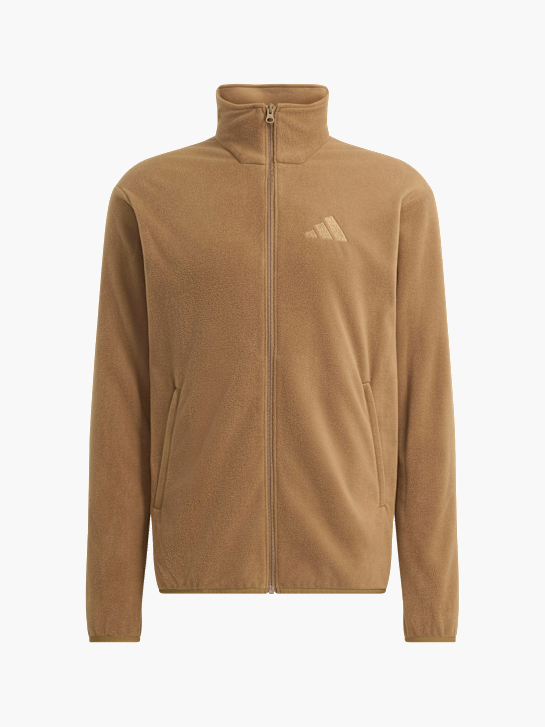 adidas Terrex Multi Essentials Fleecejacke, durchgehender Reißverschluss Braun 168601 1