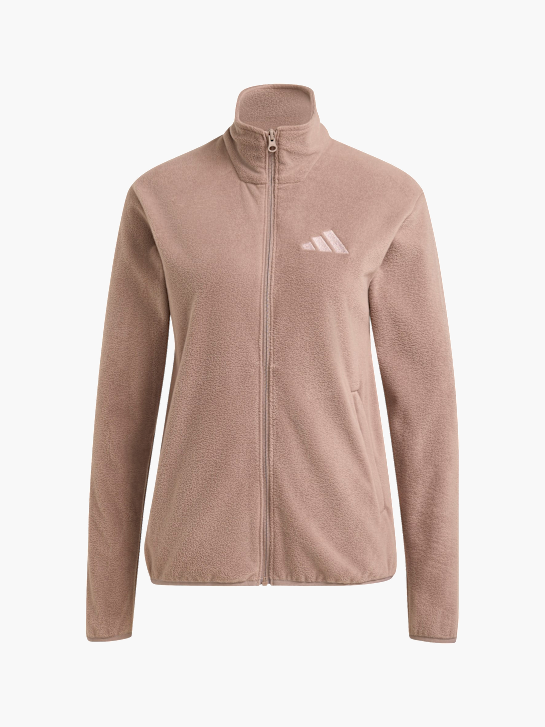 adidas Terrex Multi Essentials Fleecejacke, durchgehender Reißverschluss Braun 168610 1