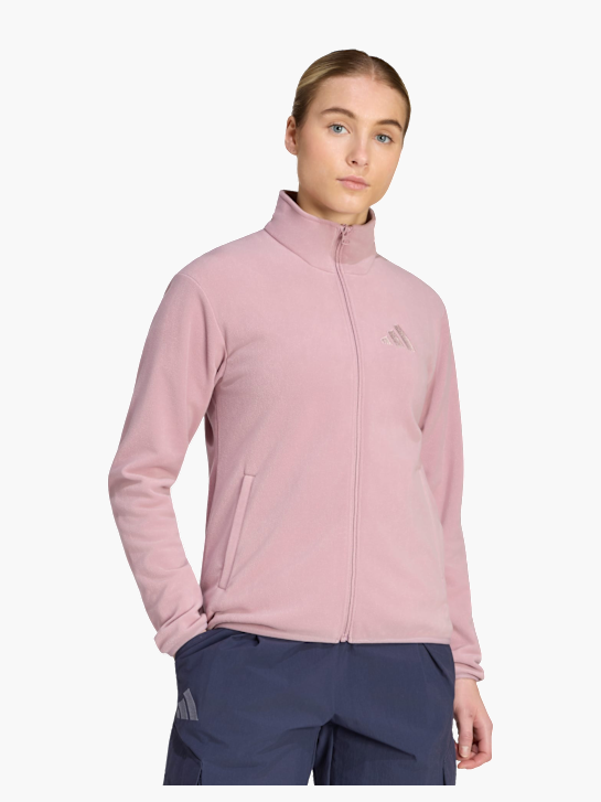 adidas Terrex Multi Essentials Fleecejacke, durchgehender Reißverschluss Pink 168611 2