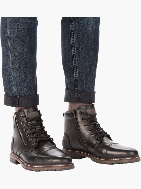 Rieker Herren Schnürstiefel Schwarz 143458 4