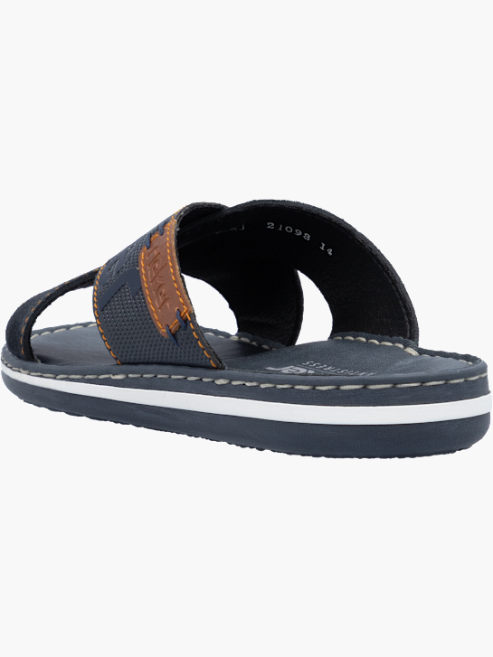 Rieker Herren Pantoletten Blau 143482 3
