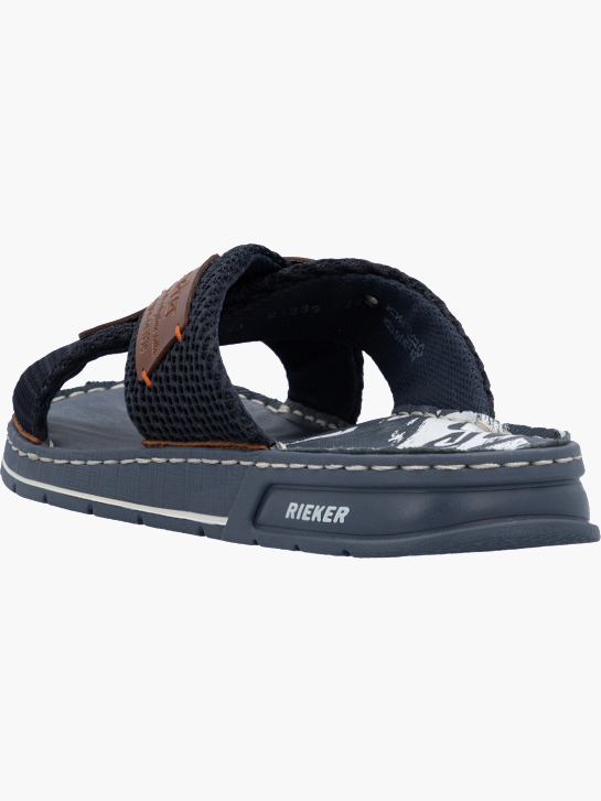 Rieker Herren Pantoletten Blau 136924 3
