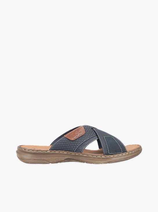 Rieker Herren Pantoletten Blau 136930 1