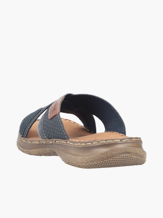 Rieker Herren Pantoletten Blau 136930 3