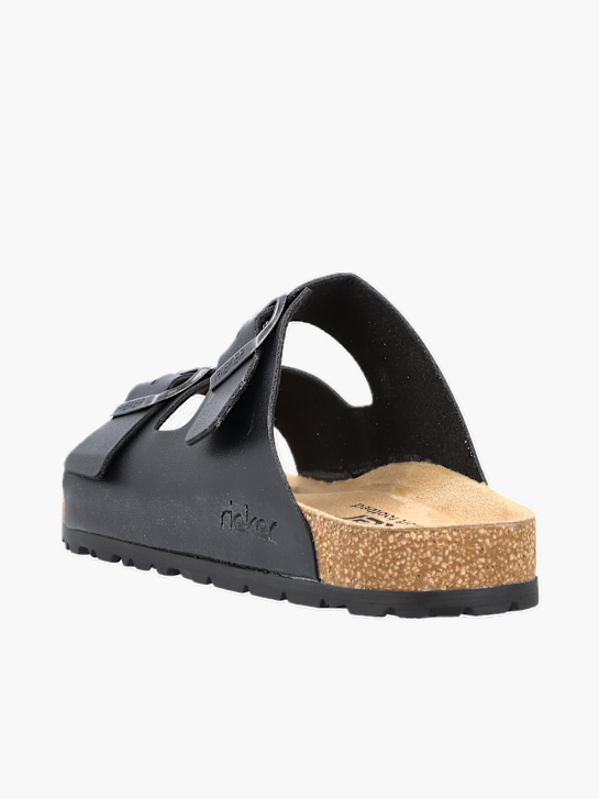 Rieker Herren Pantoletten Schwarz 136939 3