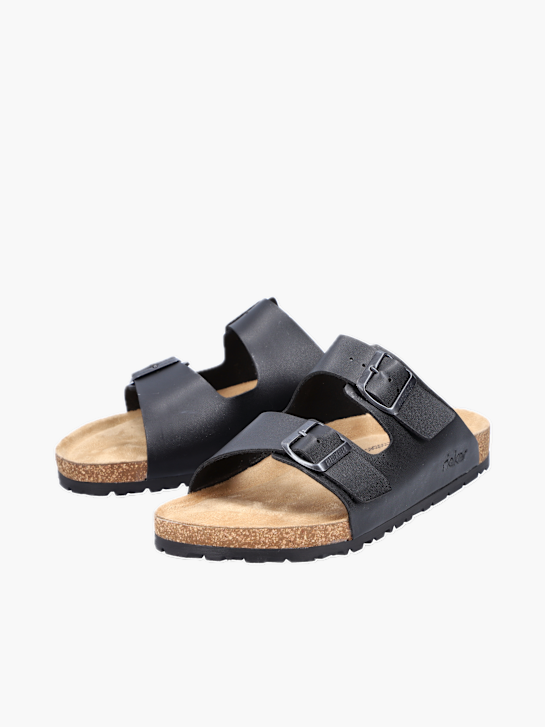 Rieker Herren Pantoletten Schwarz 136939 4