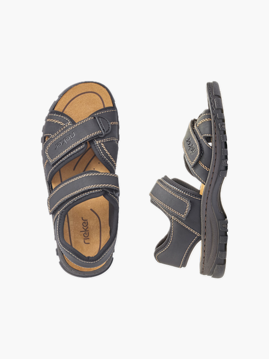 Rieker Herren Trekkingsandalen Schwarz 136946 4