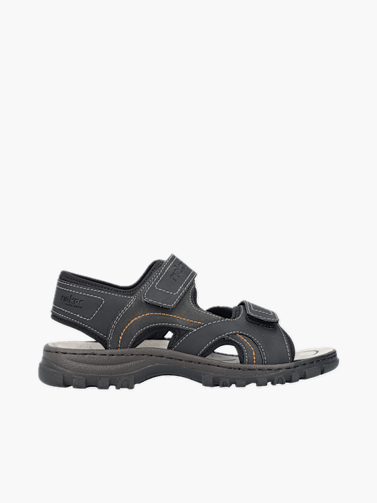 Rieker Herren Trekkingsandalen Schwarz 136948 1