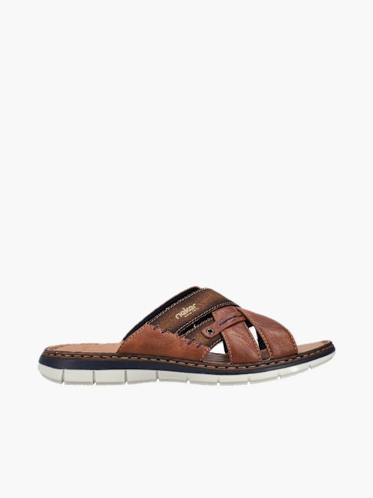 Rieker Herren Pantoletten Braun 136951 1