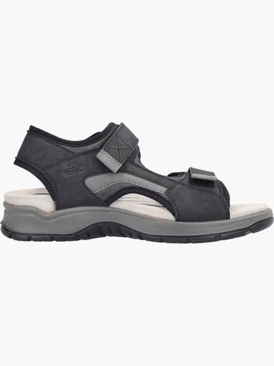 Rieker Herren Trekkingsandalen Schwarz 136973 1