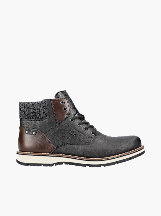 Rieker Herren Schnürstiefel Schwarz 137020 1