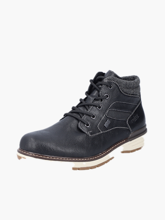 Rieker Herren Schnürstiefel Schwarz 137029 2