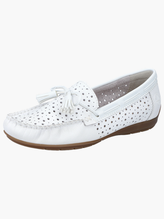 Rieker Damen Loafer Weiß 137038 2