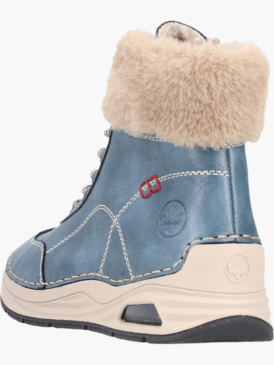 Rieker Damen Schnürstiefel Blau 143562 4