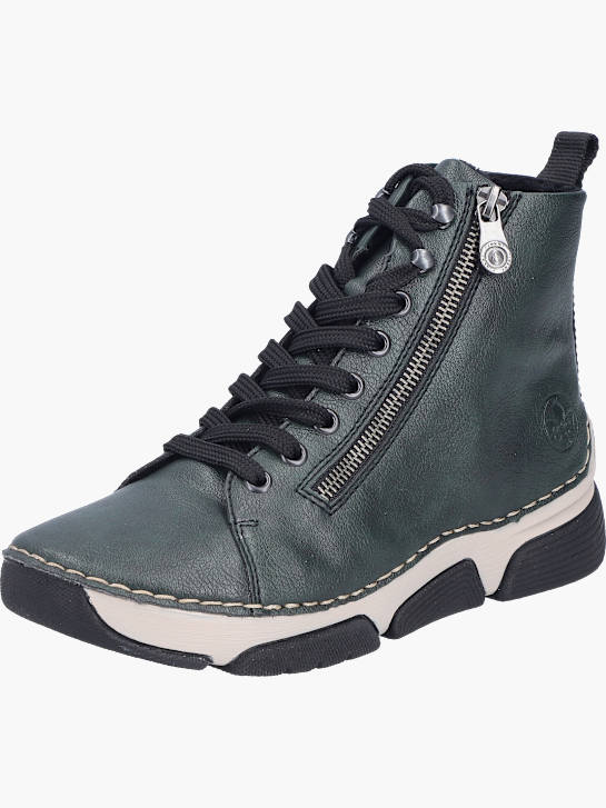 Rieker Damen Schnürstiefel Grün 143576 2