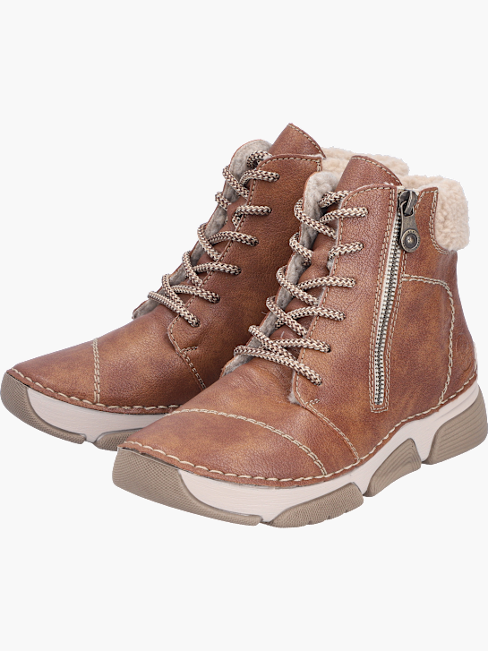 Rieker Damen Schnürstiefel Braun 143577 2