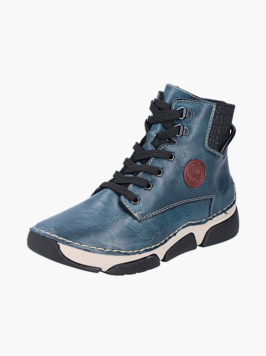 Rieker Damen Schnürstiefel Blau 137095 2