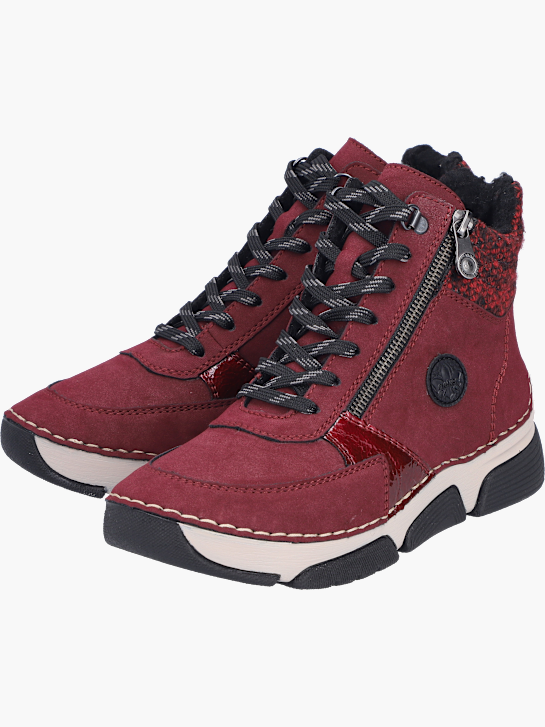 Rieker Damen Schnürstiefel Rot 143580 2