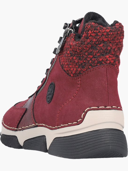 Rieker Damen Schnürstiefel Rot 143580 4