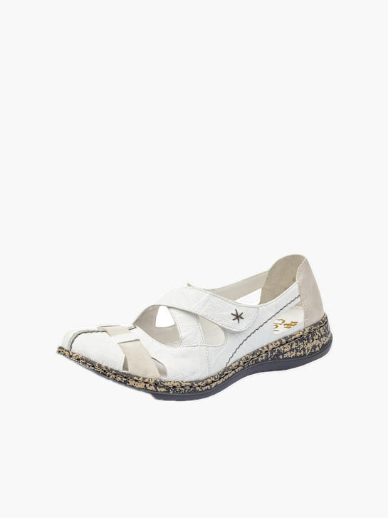 Rieker Damen Slipper Weiß 137105 2