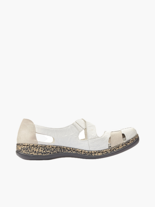 Rieker Damen Slipper Weiß 137105 3
